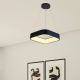 LED Hanglamp aan een koord LED/30W/230V 3000K 45x45 cm zwart