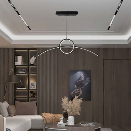 LED Hanglamp aan een koord LED/30W/230V 4000K zwart