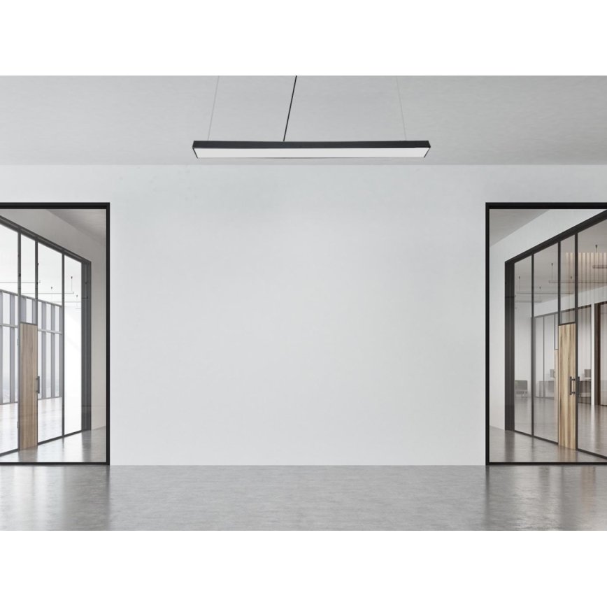LED Hanglamp aan een koord LED/32W/230V 4000K diameter 120 cm zwart