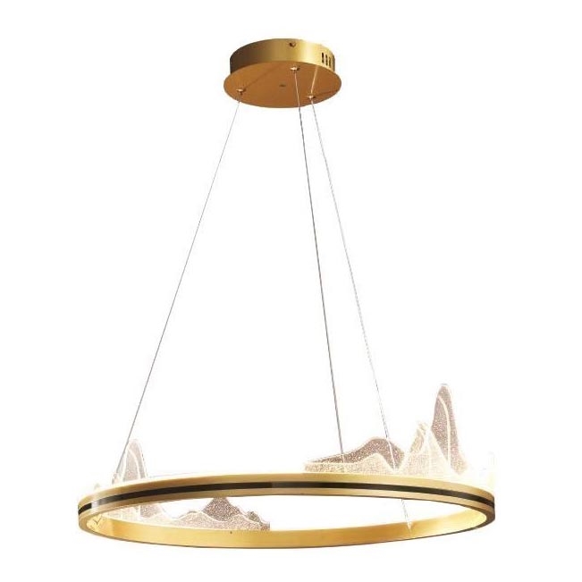 LED Hanglamp aan een koord LED/35W/230V 3000K goud