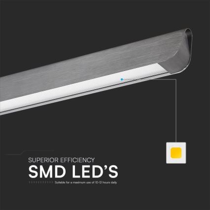 LED Hanglamp aan een koord LED/36W/230V 3000/4000/6400K antraciet
