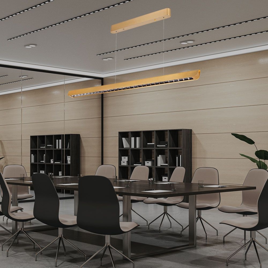 LED Hanglamp aan een koord LED/36W/230V 3000/4000/6400K goud