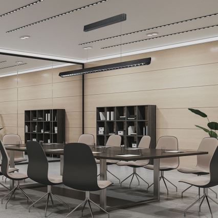 LED Hanglamp aan een koord LED/36W/230V 3000/4000/6400K zwart