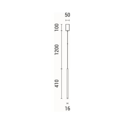 LED Hanglamp aan een koord LED/3W/230V 3000K diameter 5 cm
