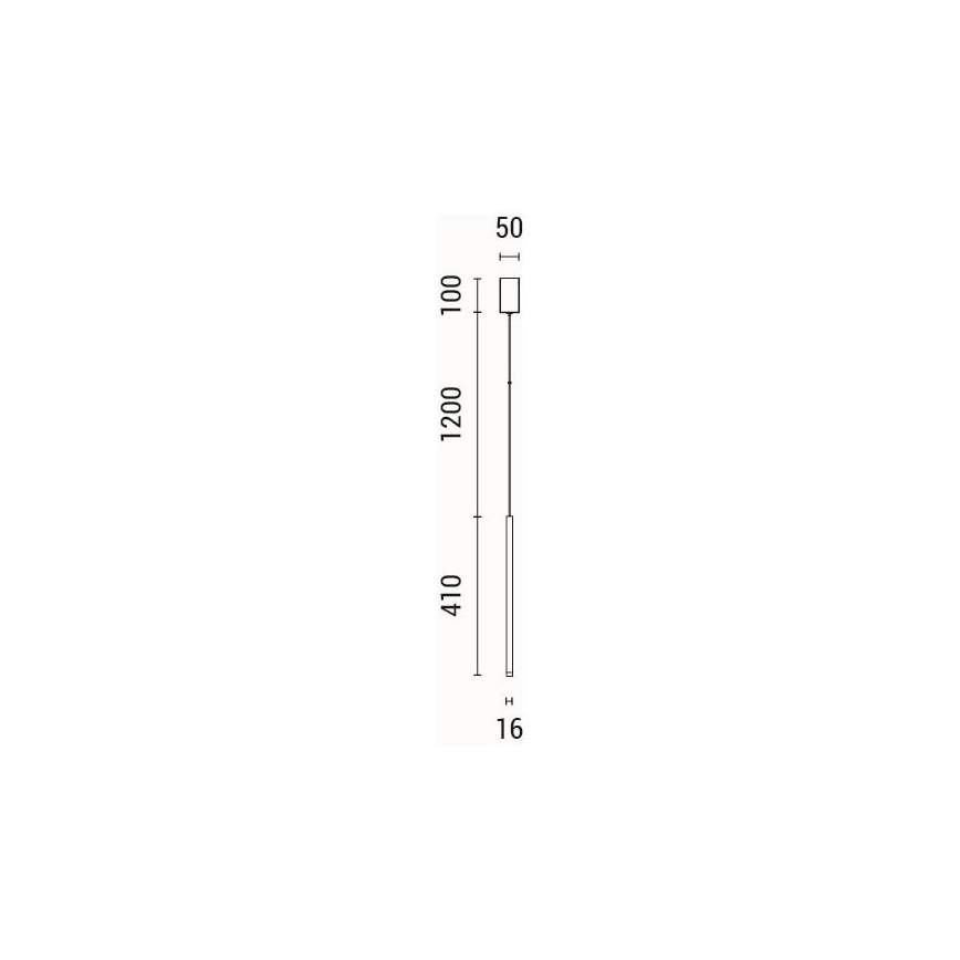 LED Hanglamp aan een koord LED/3W/230V 3000K diameter 5 cm