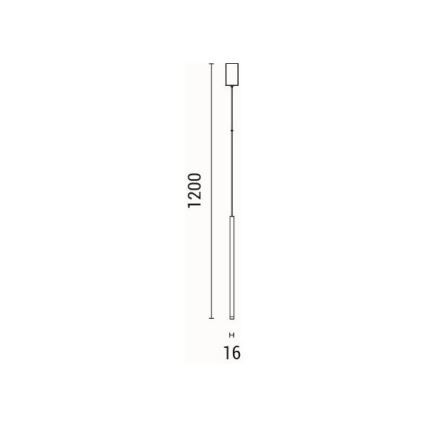 LED Hanglamp aan een koord LED/3W/230V 3000K diameter 6 cm