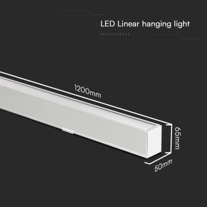 LED Hanglamp aan een koord LED/40W/230V 3000/4000/6400K wit