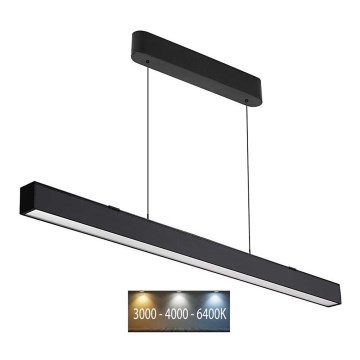 LED Hanglamp aan een koord LED/40W/230V 3000/4000/6400K zwart