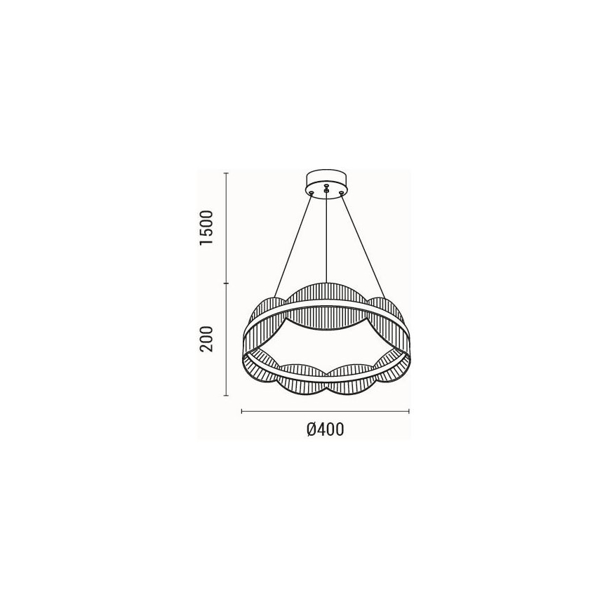 LED Hanglamp aan een koord LED/48W/230V 3000K
