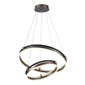 LED Hanglamp aan een koord LED/50W/230V 3000K diameter 62 cm bruin