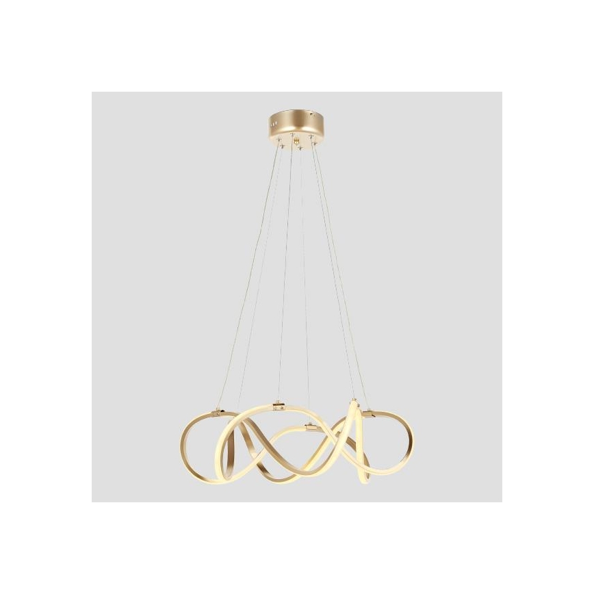 LED Hanglamp aan een koord LED/54W/230V 3000/4000/6000K goud