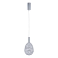 LED Hanglamp aan een koord LED/6,3W/230V 3000K glanzend chroom diameter 14 cm