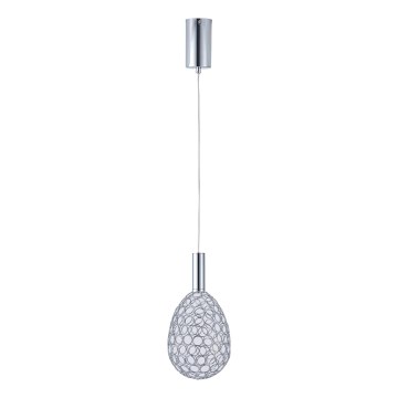 LED Hanglamp aan een koord LED/6,3W/230V 3000K glanzend chroom diameter 14 cm