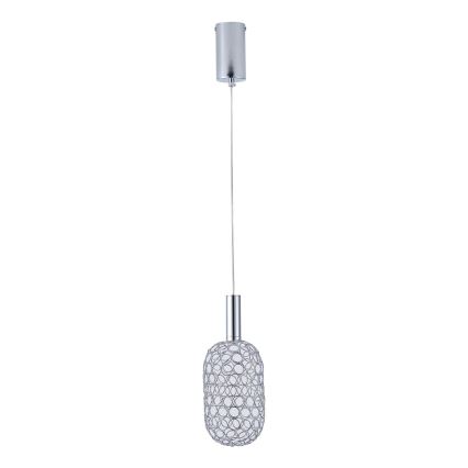 LED Hanglamp aan een koord LED/6,3W/230V 3000K glanzend chroom diameter 20 cm