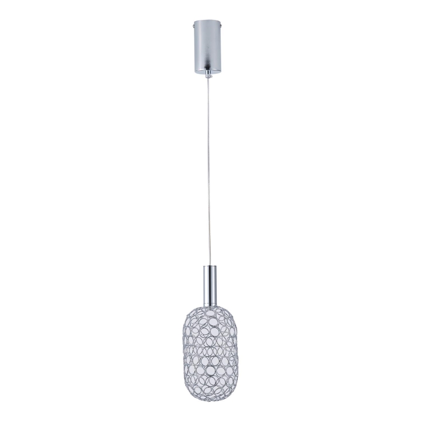 LED Hanglamp aan een koord LED/6,3W/230V 3000K glanzend chroom diameter 20 cm