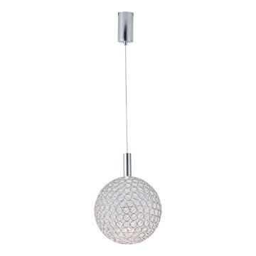 LED Hanglamp aan een koord LED/6,3W/230V 3000K glanzend chroom diameter 20 cm