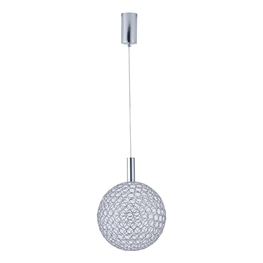 LED Hanglamp aan een koord LED/6,3W/230V 3000K glanzend chroom diameter 20 cm