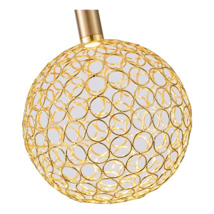 LED Hanglamp aan een koord LED/6,3W/230V 3000K glanzend chroom diameter 20 cm