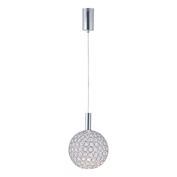LED Hanglamp aan een koord LED/6,3W/230V 3000K glanzend chroom diameter 25 cm