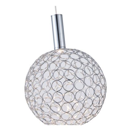 LED Hanglamp aan een koord LED/6,3W/230V 3000K glanzend chroom diameter 25 cm