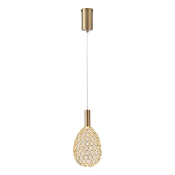 LED Hanglamp aan een koord LED/6,3W/230V 3000K goud diameter 14 cm