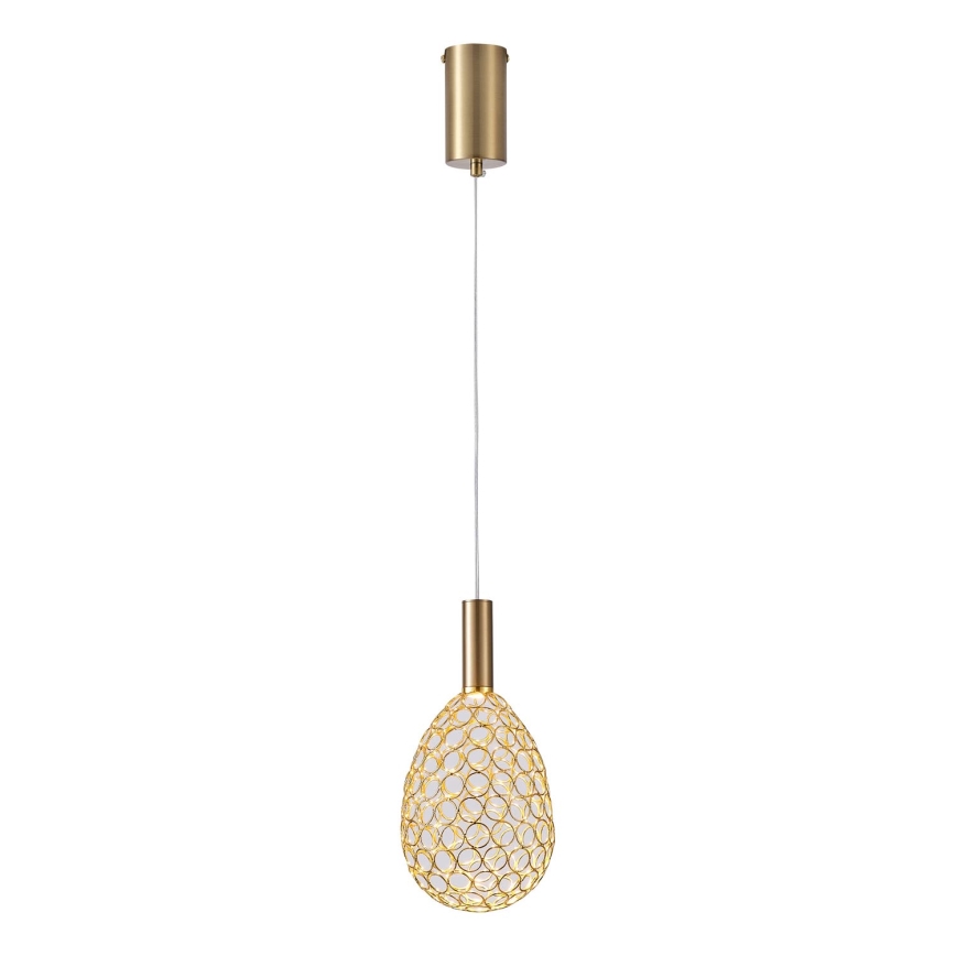LED Hanglamp aan een koord LED/6,3W/230V 3000K goud diameter 14 cm