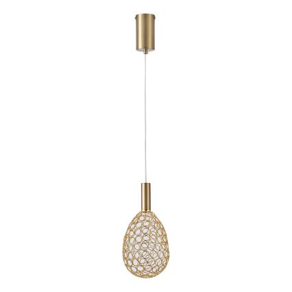 LED Hanglamp aan een koord LED/6,3W/230V 3000K goud diameter 14 cm
