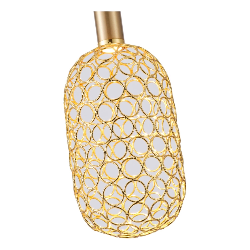 LED Hanglamp aan een koord LED/6,3W/230V 3000K goud diameter 20 cm