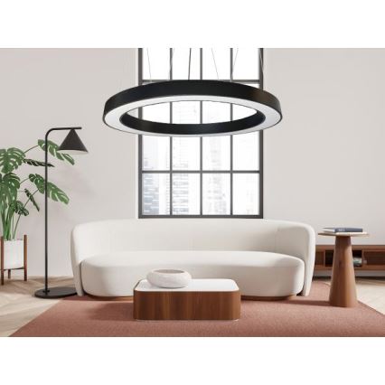 LED Hanglamp aan een koord LED/60W/230V 4000K diameter 120 cm zwart