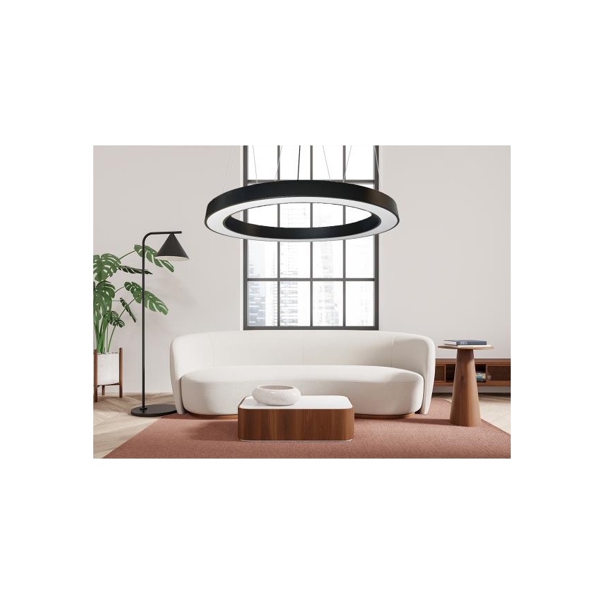 LED Hanglamp aan een koord LED/60W/230V 4000K diameter 120 cm zwart