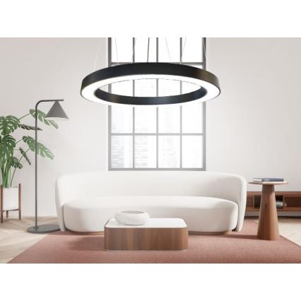 LED Hanglamp aan een koord LED/60W/230V 4000K diameter 120 cm zwart