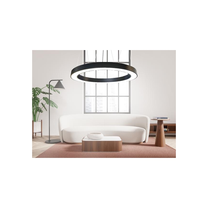 LED Hanglamp aan een koord LED/60W/230V 4000K diameter 120 cm zwart