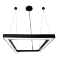 LED Hanglamp aan een koord LED/80W/230V 4000K 120x120 cm zwart