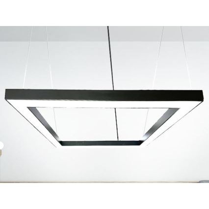LED Hanglamp aan een koord LED/80W/230V 4000K 120x120 cm zwart