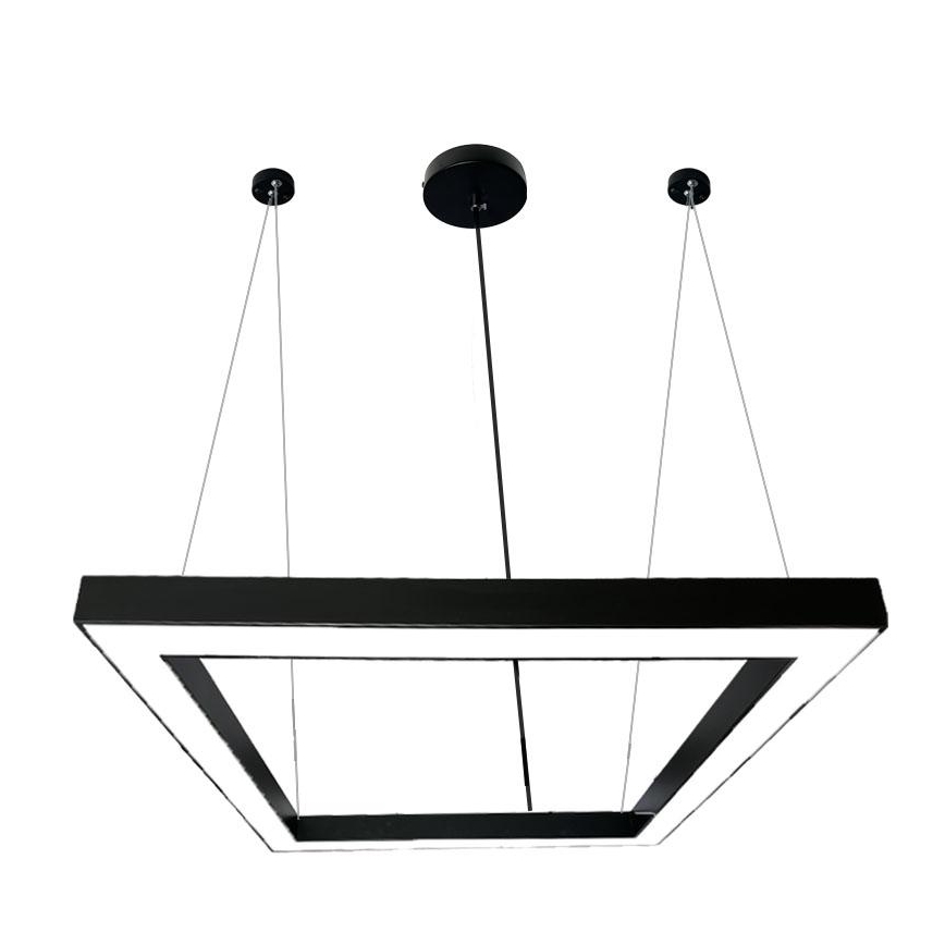 LED Hanglamp aan een koord LED/80W/230V 4000K 120x120 cm zwart