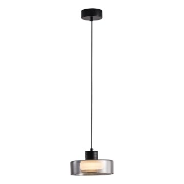 LED Hanglamp aan een koord LED/8W/230V 3000K zwart/gerookt pr. 20 cm