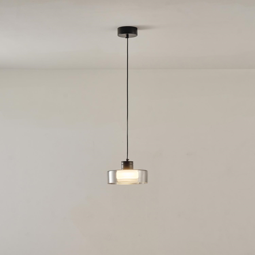 LED Hanglamp aan een koord LED/8W/230V 3000K zwart/gerookt pr. 20 cm