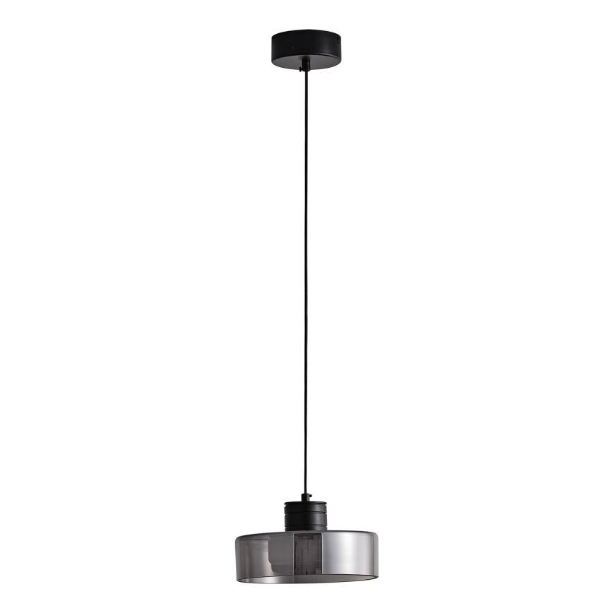 LED Hanglamp aan een koord LED/8W/230V 3000K zwart/gerookt pr. 20 cm