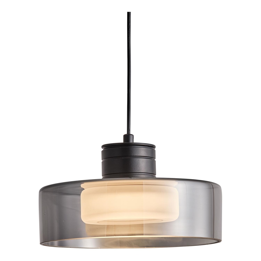 LED Hanglamp aan een koord LED/8W/230V 3000K zwart/gerookt pr. 20 cm