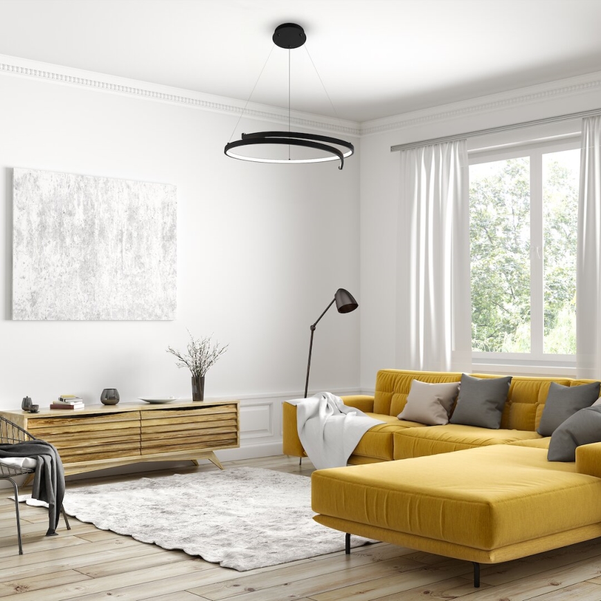 LED Hanglamp aan een koord LORENZO LED/35W/230V zwart