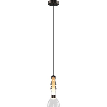 LED Hanglamp aan een koord LUCCO LED/13W/230V diameter 15 cm gerookt