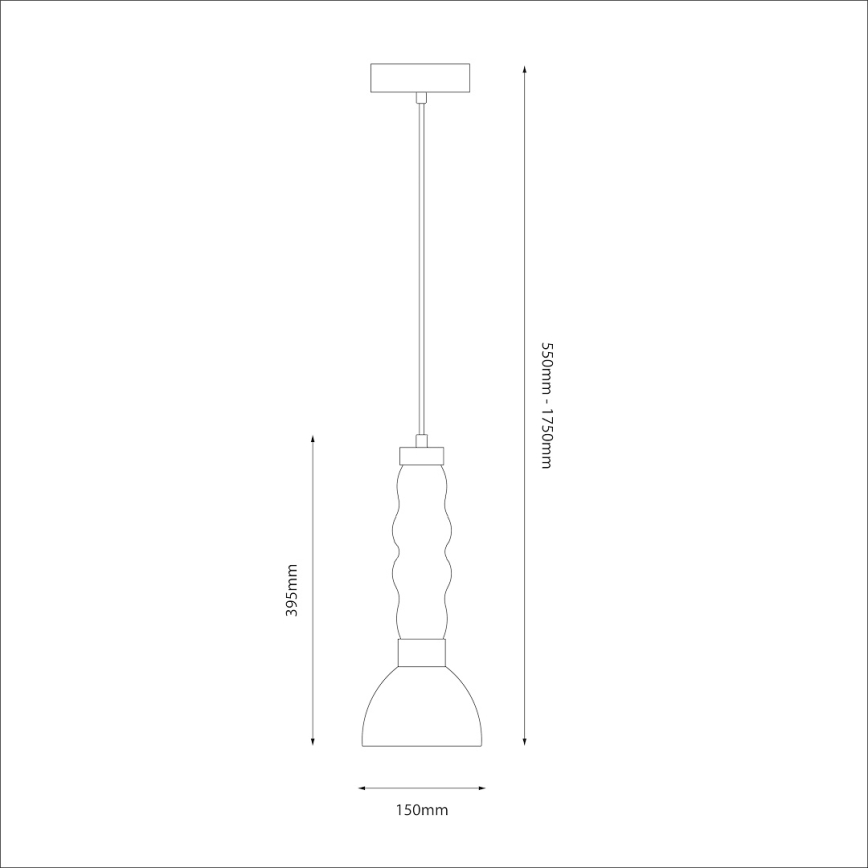 LED Hanglamp aan een koord LUCCO LED/13W/230V diameter 15 cm gerookt