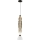 LED Hanglamp aan een koord LUCCO LED/18W/230V diameter 15 cm gerookt
