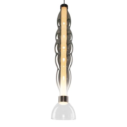 LED Hanglamp aan een koord LUCCO LED/18W/230V diameter 15 cm gerookt