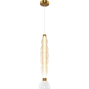 LED Hanglamp aan een koord LUCCO LED/18W/230V diameter 15 cm goud