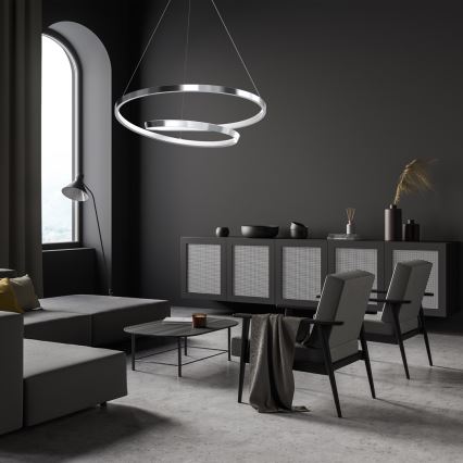 LED Hanglamp aan een koord LUCERO LED/48W/230V glanzend chroom