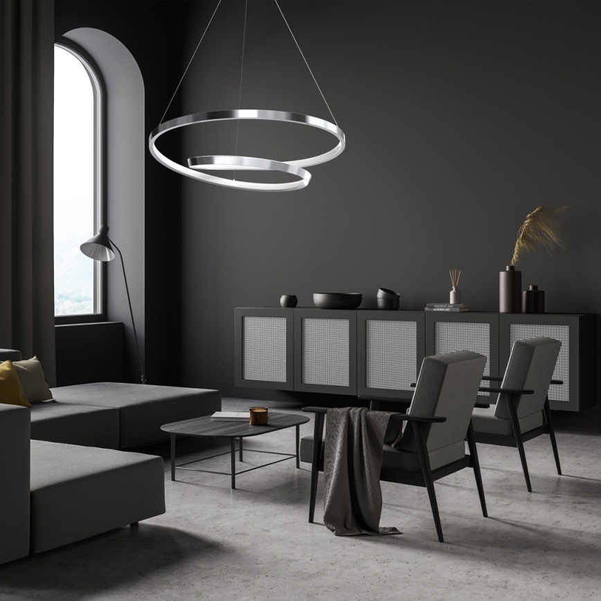 LED Hanglamp aan een koord LUCERO LED/48W/230V glanzend chroom