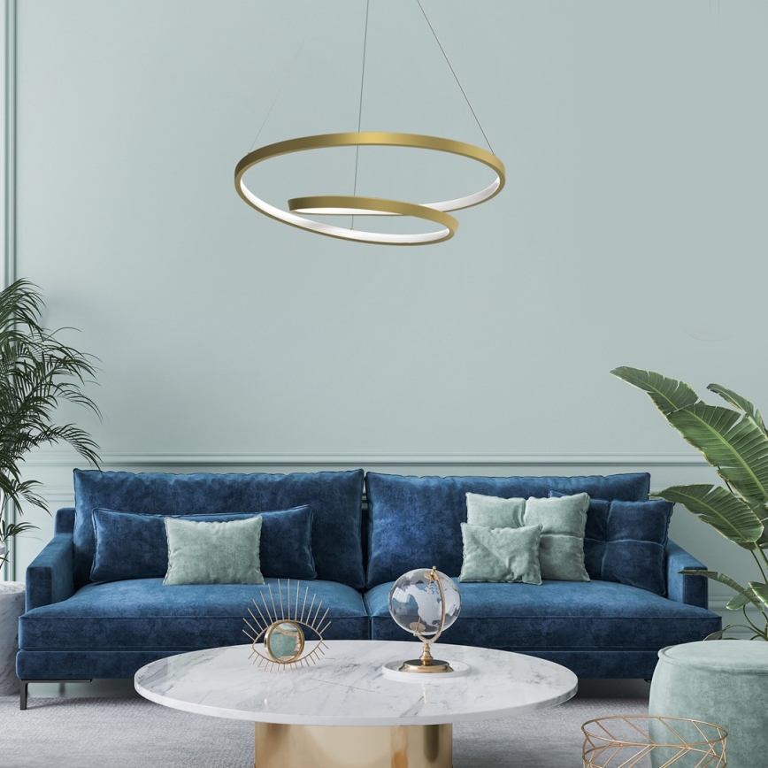 LED Hanglamp aan een koord LUCERO LED/48W/230V goud