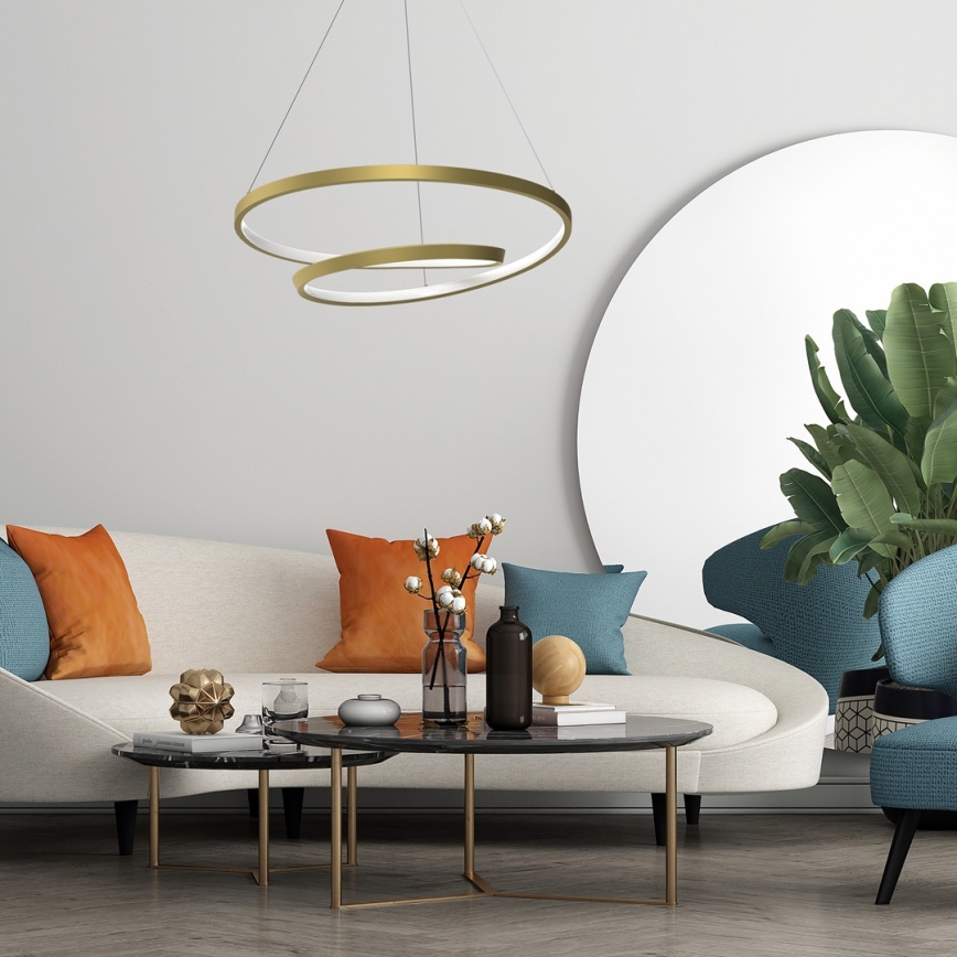 LED Hanglamp aan een koord LUCERO LED/48W/230V goud