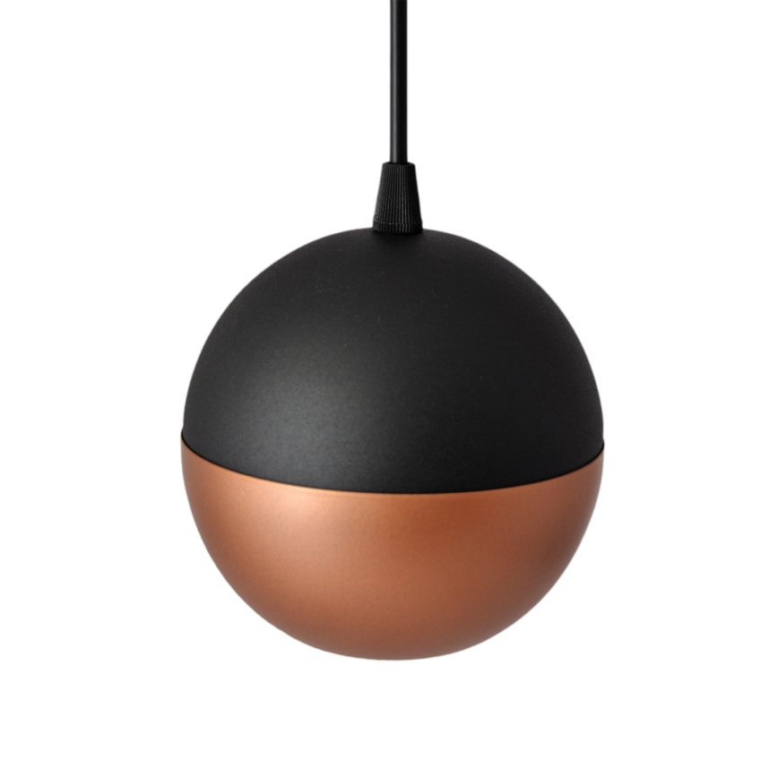 LED Hanglamp aan een koord MIDWAY 1xGU10/4,8W/230V zwart/koper